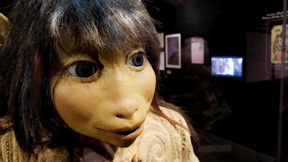 The Dark Crystal World of Myth and Magic Exhibit at the Center for Puppetry Arts Atlanta 13 Jen Puppet from The Dark Crystal film