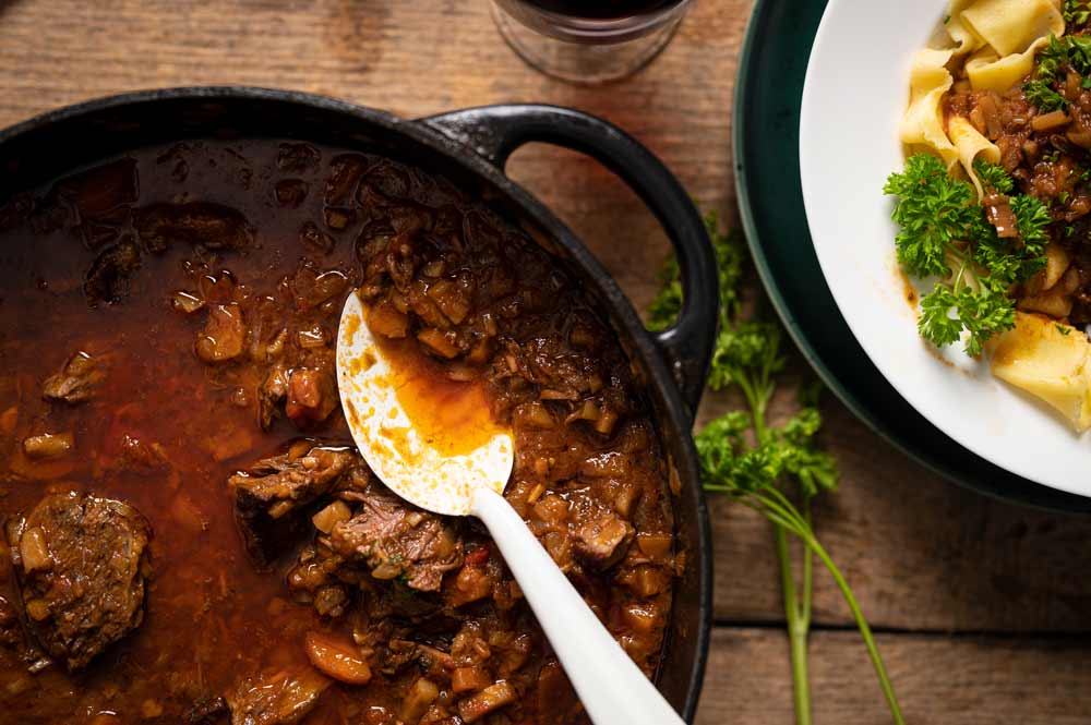 Ragù mit Shortribs Schmorgericht Rezept