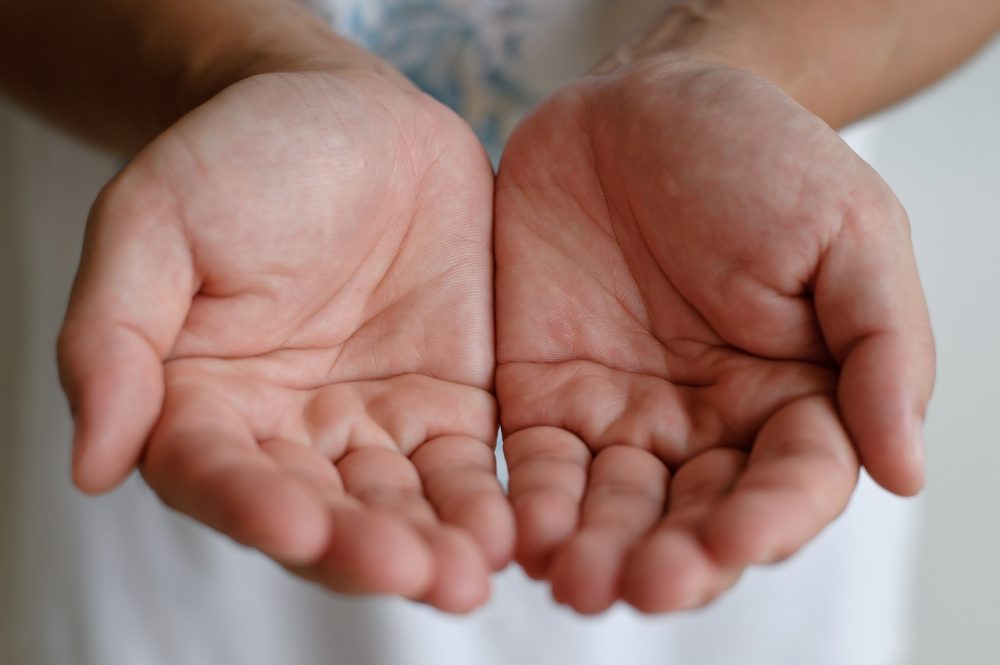 palms, hands