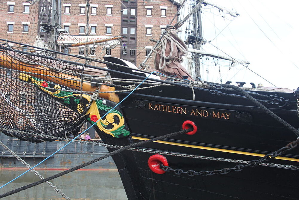 Alice in Wonderland: Through the Looking Glass, Film Locations and Trailers 6 Alice through the looking glass, alice in wonderland 2, filming, gloucester, kathleen and May, Tall ship