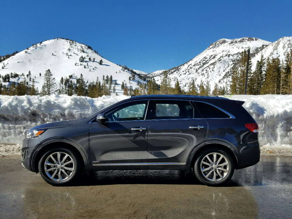 Snowmobiling for the first time, kia sorento, tahoe