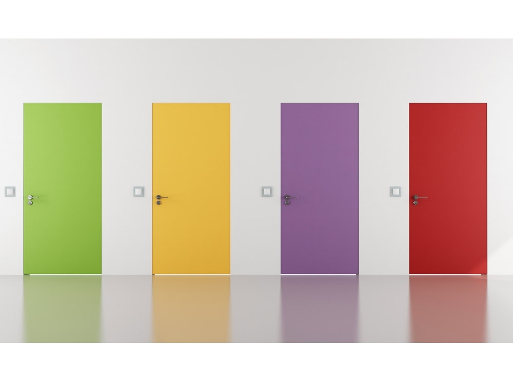 flush doors, Different types of interior doors