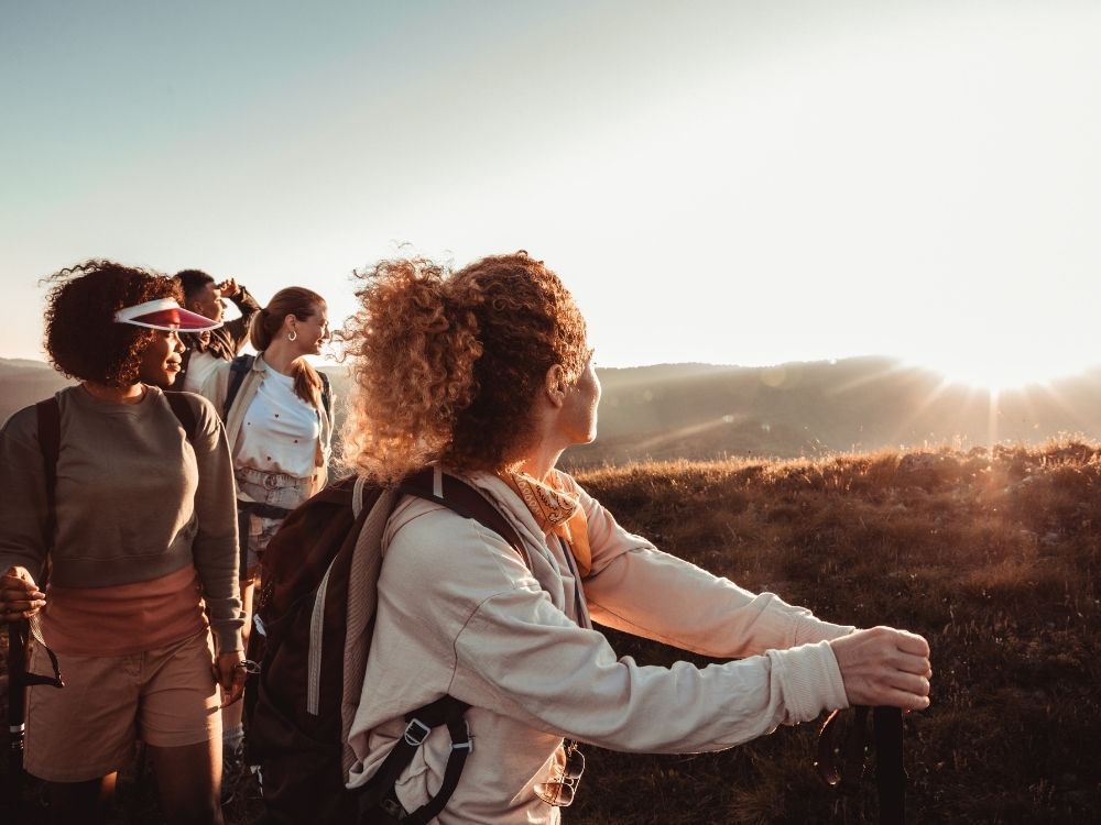hiking, mountains