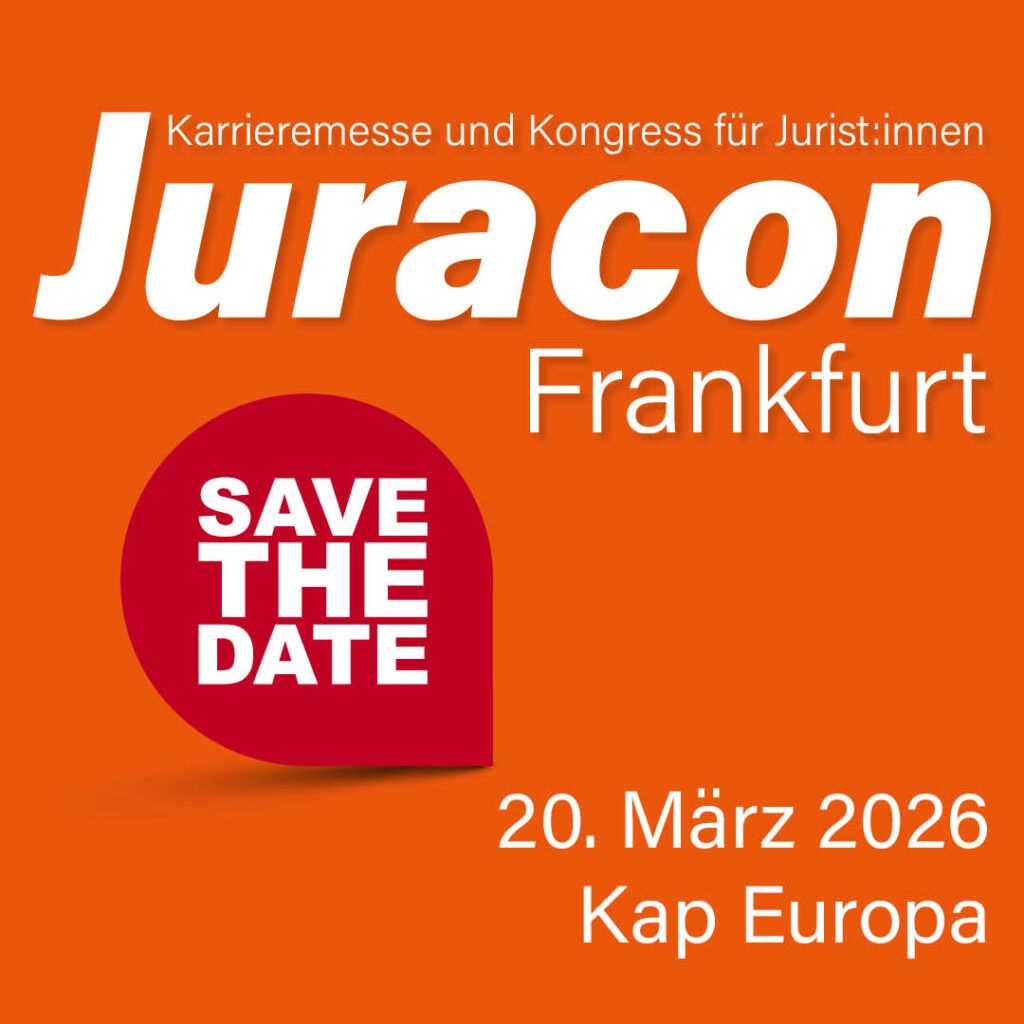 Juracon Frankfurt 2026 - Karrieremesse für Juristen