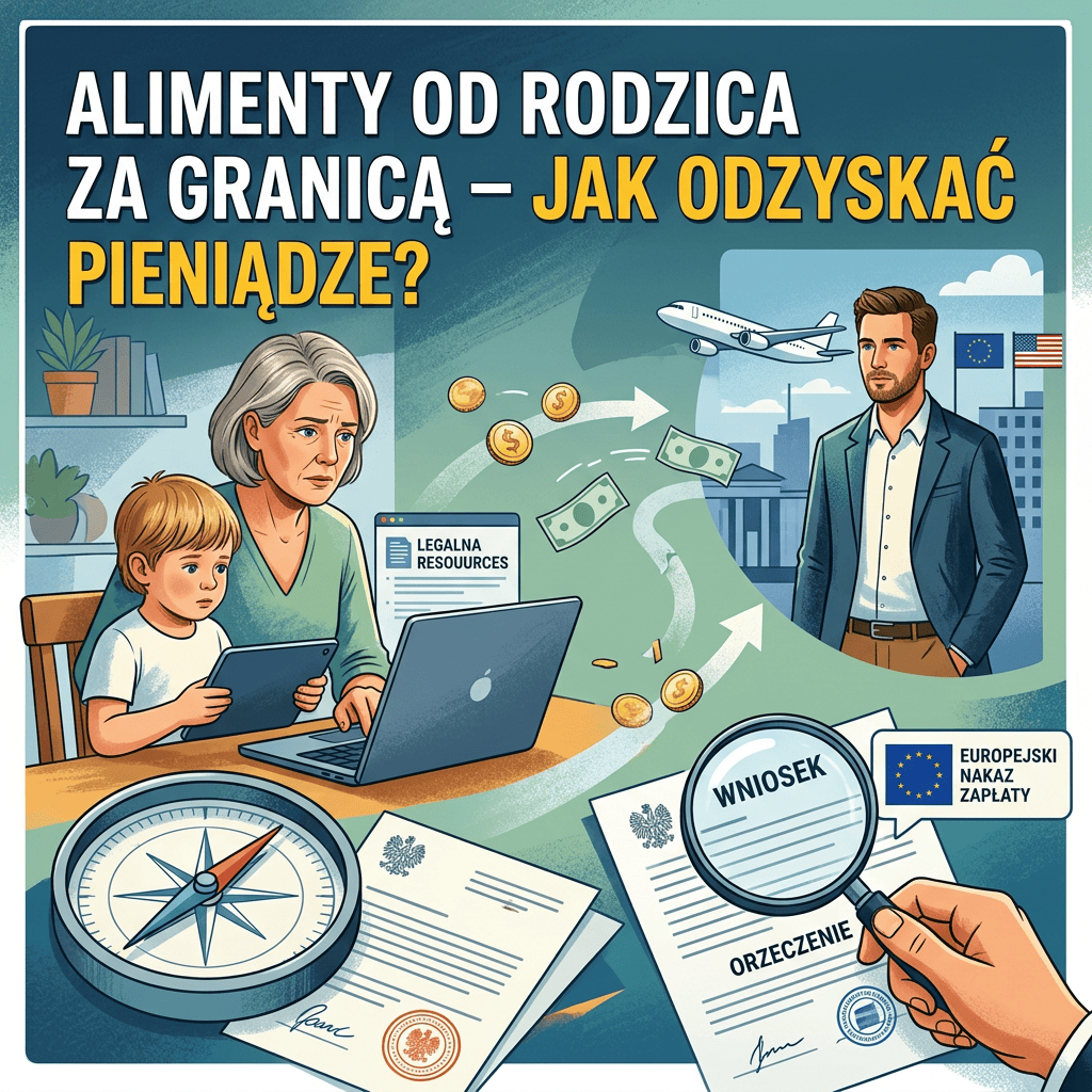 ALIMENTY OD RODZICA ZA GRANICĄ – JAK ODZYSKAĆ PIENIĄDZE?; LEGALNA RESOURCES; WNIOSEK; ORZECZENIE; EUROPEJSKI NAKAZ ZAPŁATY