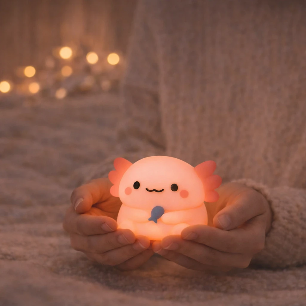 axolotl-led-nocna-lampa-silikonova-ruky