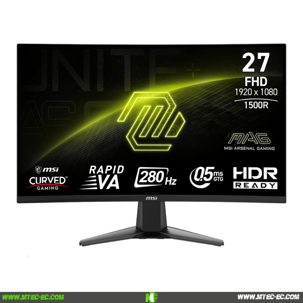 Msi MAG 276CXF Monitor 27"FHD Curvo 280Hz 0.5ms