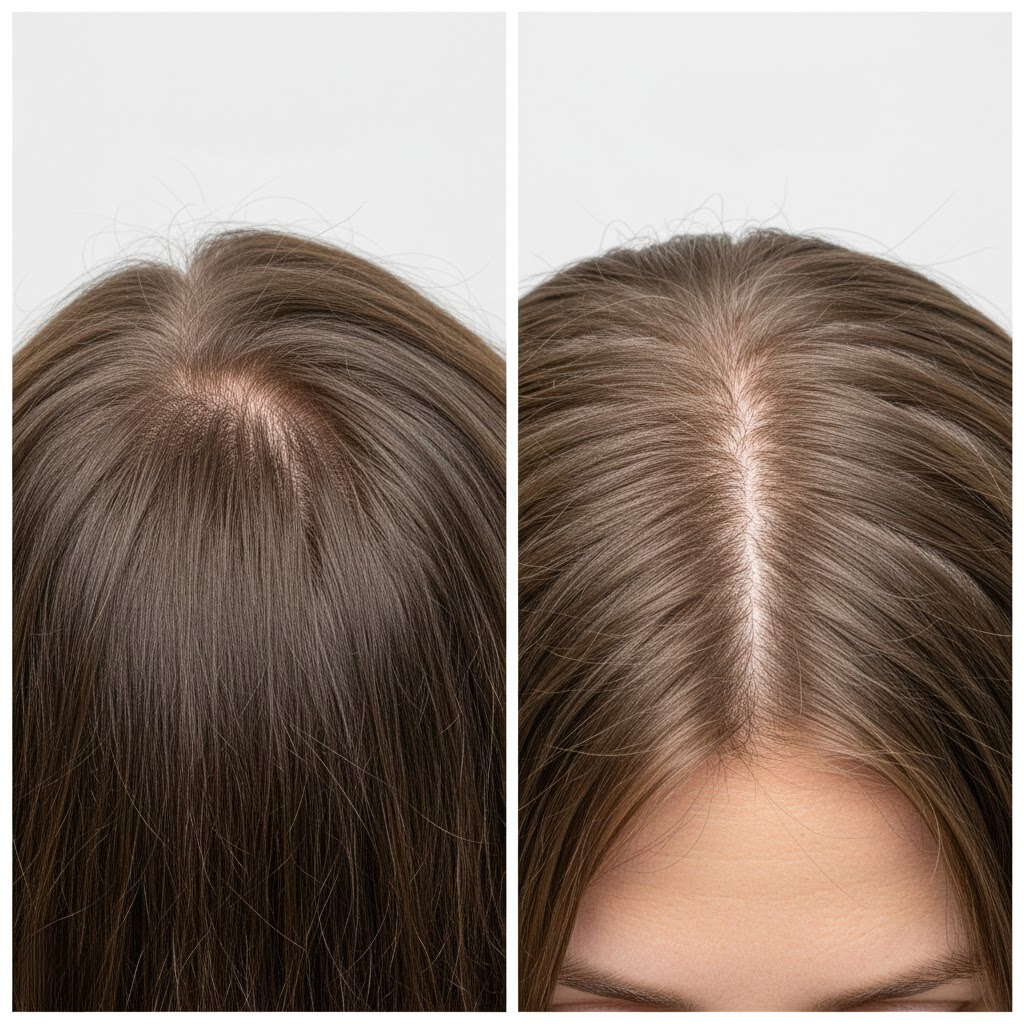 What Does Hair Look Like Before and After Having Female Baldness