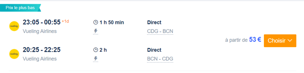 Partir à Barcelone en juin 2022
