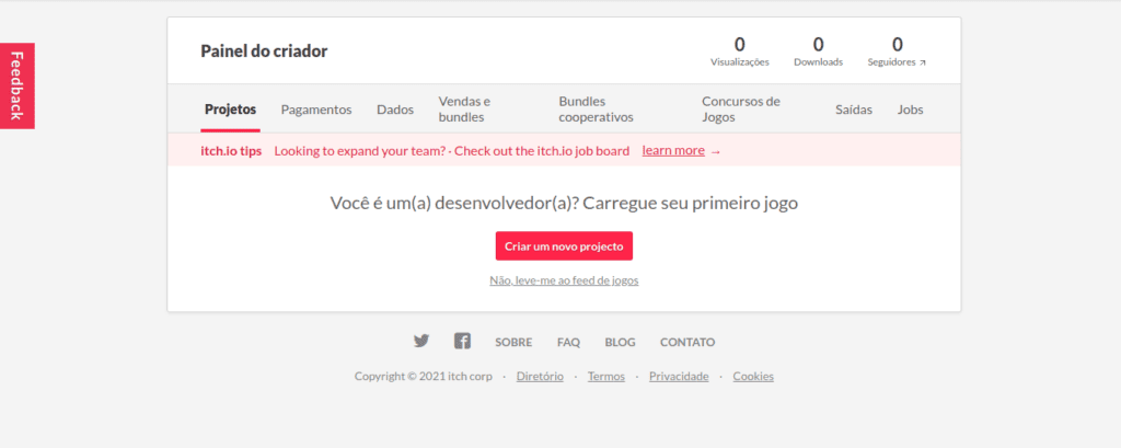 itchio painel