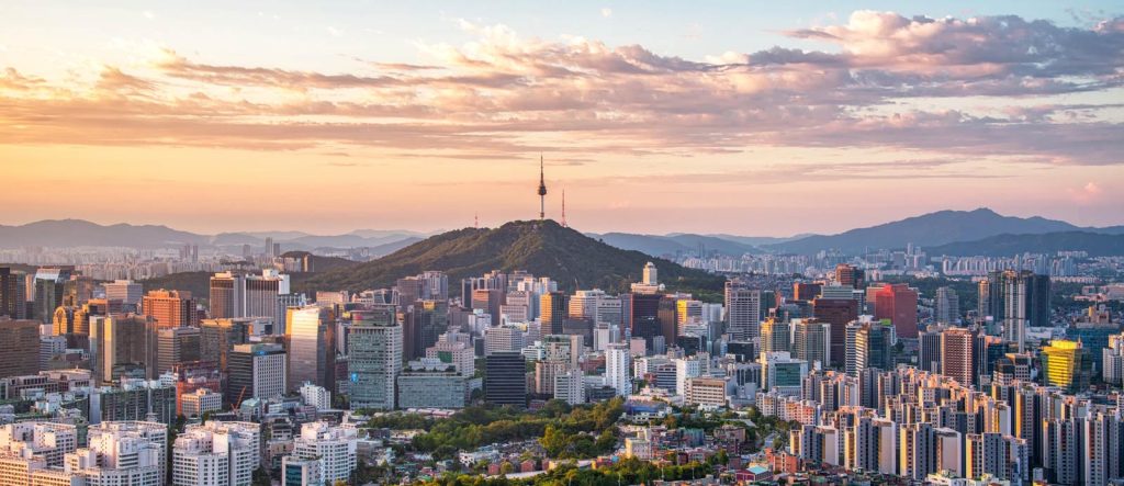 Süd Korea, Seoul Skyline