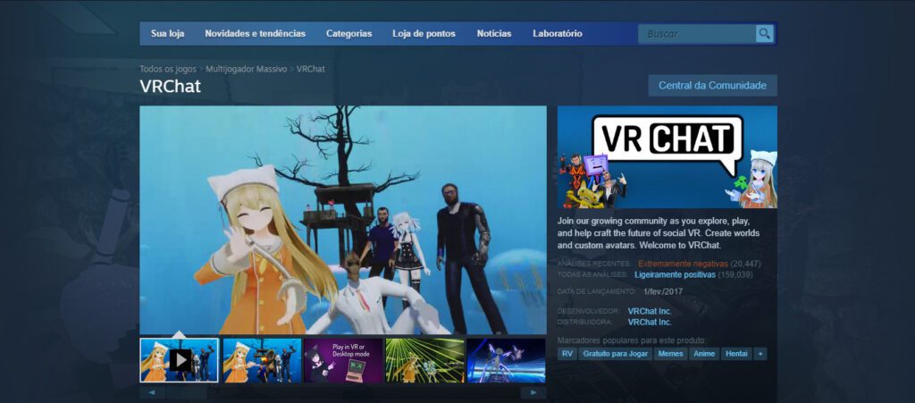 vrchat steam