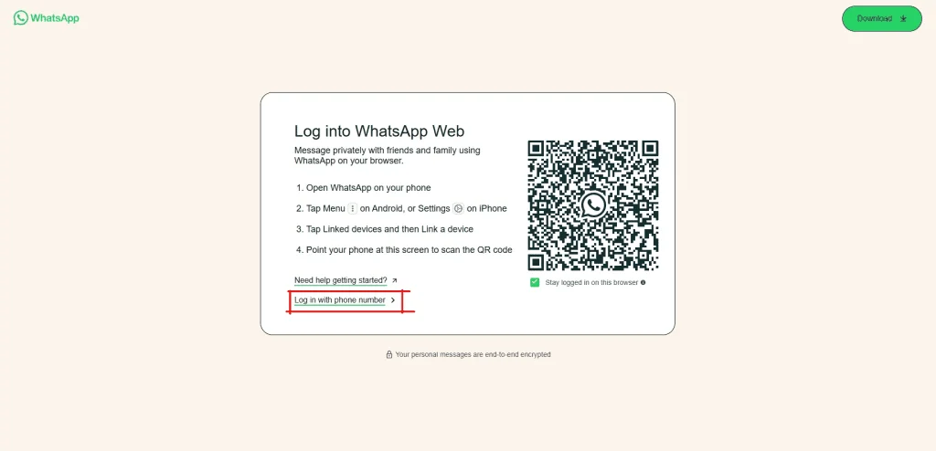 Step 1 Open WhatsApp Web and Access the Channels Tab