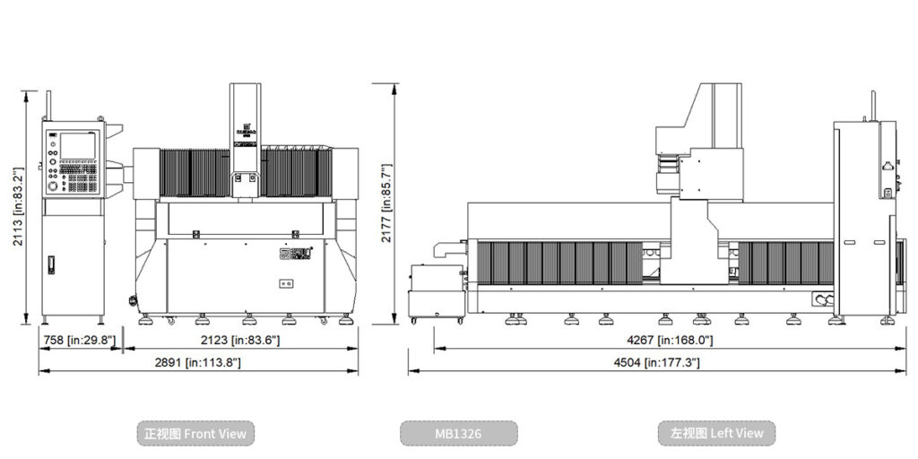 MB1326 High-Speed Three-Axis Gantry CNC (5 images)