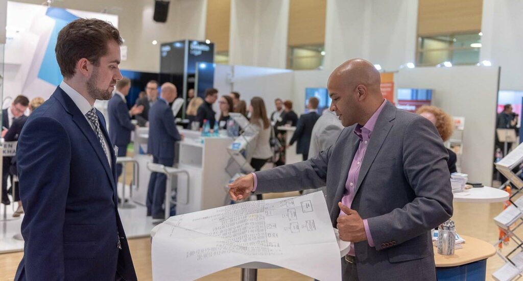 Jobmesse - Besucher und Aussteller