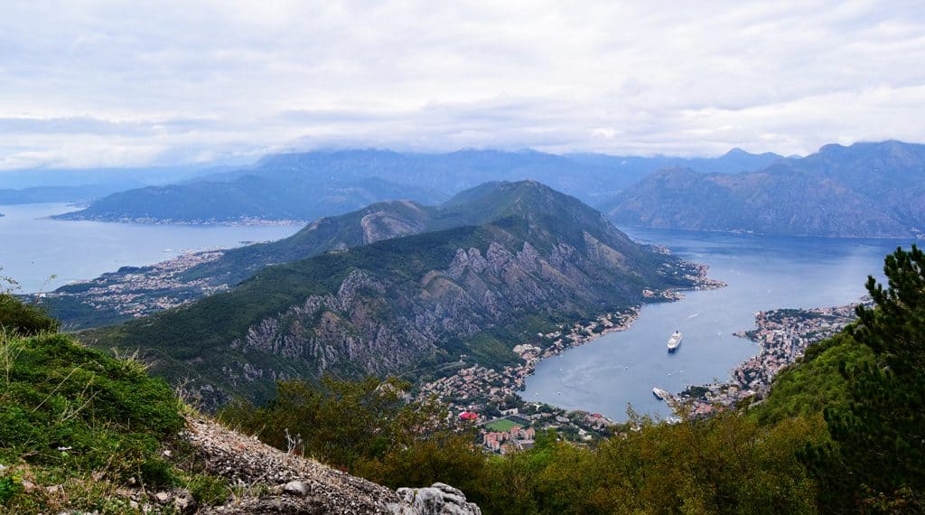 view of the bay of Kotor