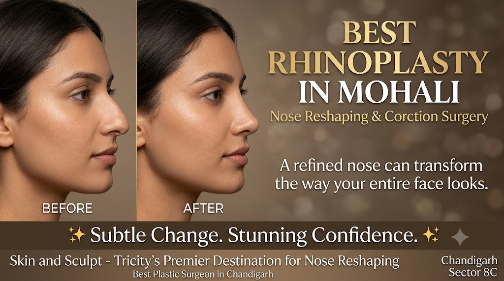 Read more about the article Best Rhinoplasty in Mohali | Nose Correction Surgery – Skin & Sculpt