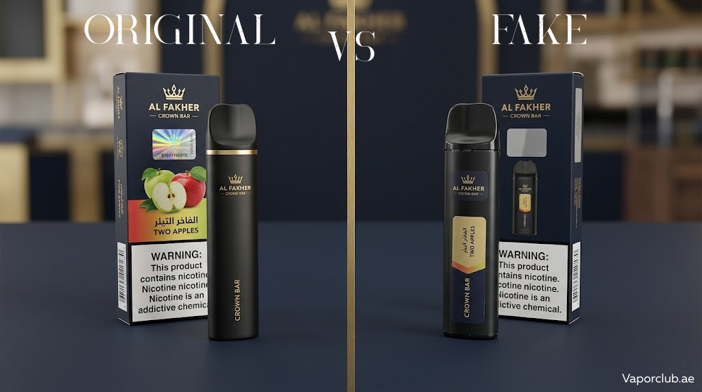 original vs fake vape in dubai uae by Vaporclub