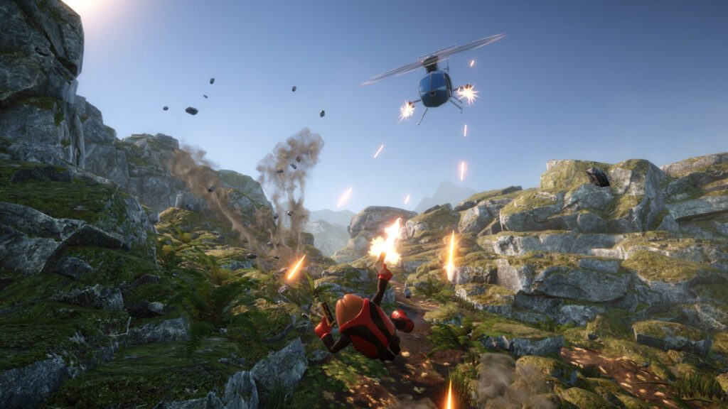 killer bean contra helicóptero