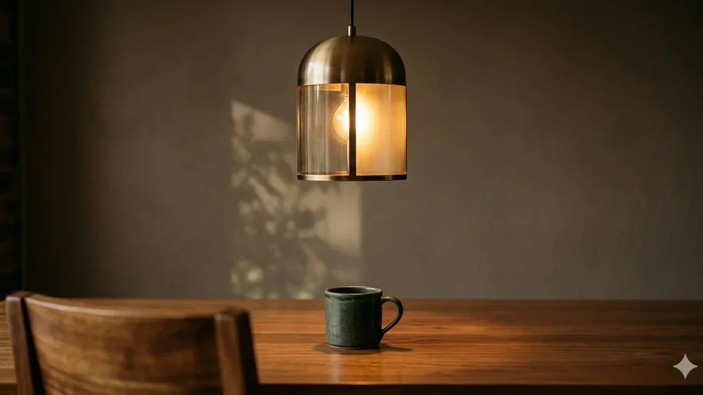 Flickering pendant light over a Sydney dining table — when to call an electrician.