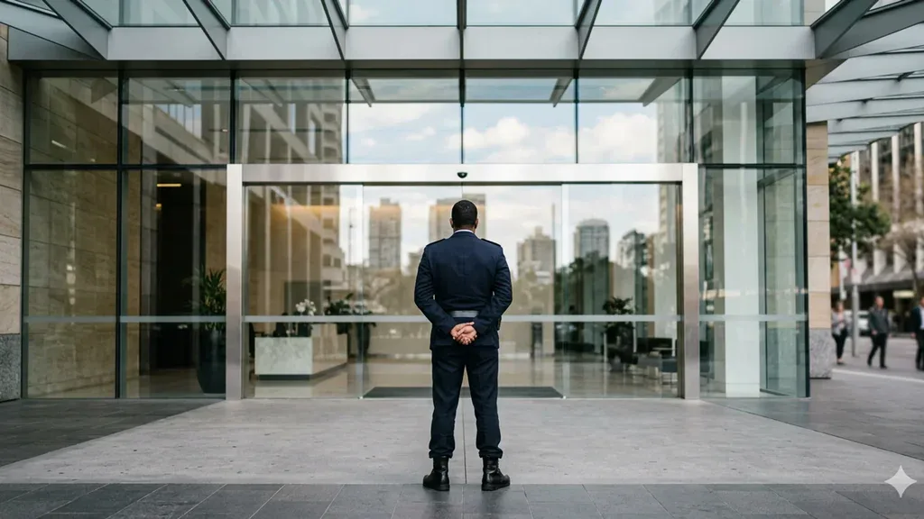 Security guard on duty in NSW — what guards can and can't legally do.