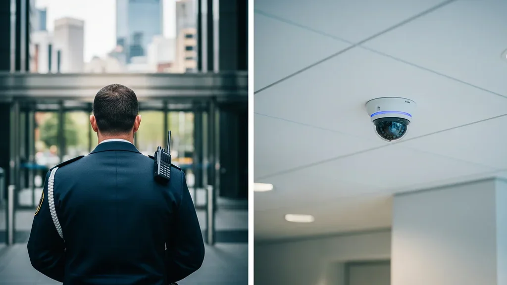 Security guard versus CCTV — which is right for your Sydney site.