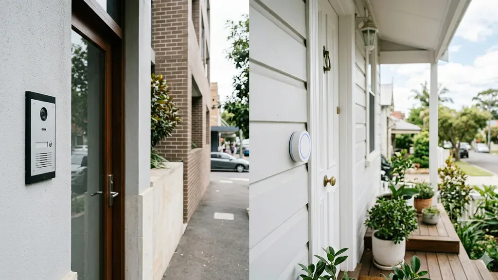 Video intercom compared with a smart doorbell for Sydney homes.