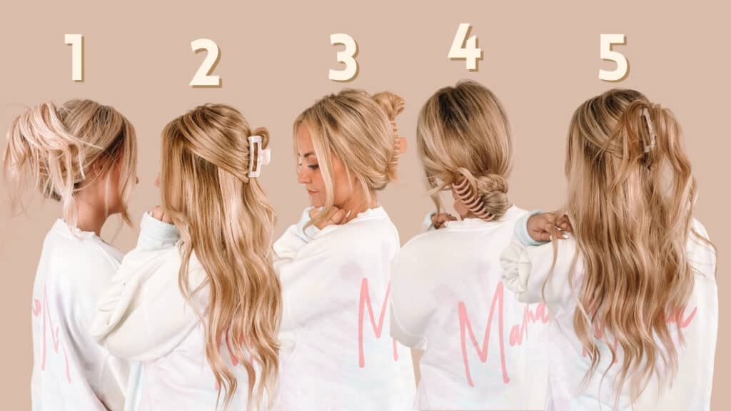 claw clip hairstyles