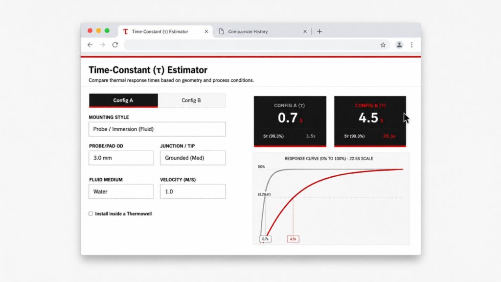 Thermal Response time calculator