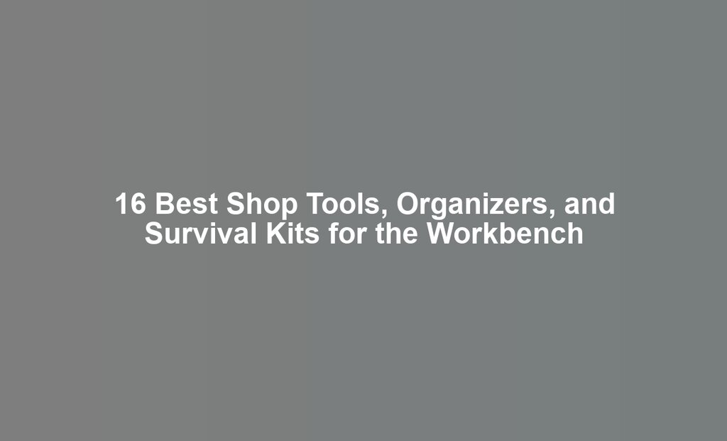 16 Best Shop Tools, Organizers, and Survival Kits for the Workbench
