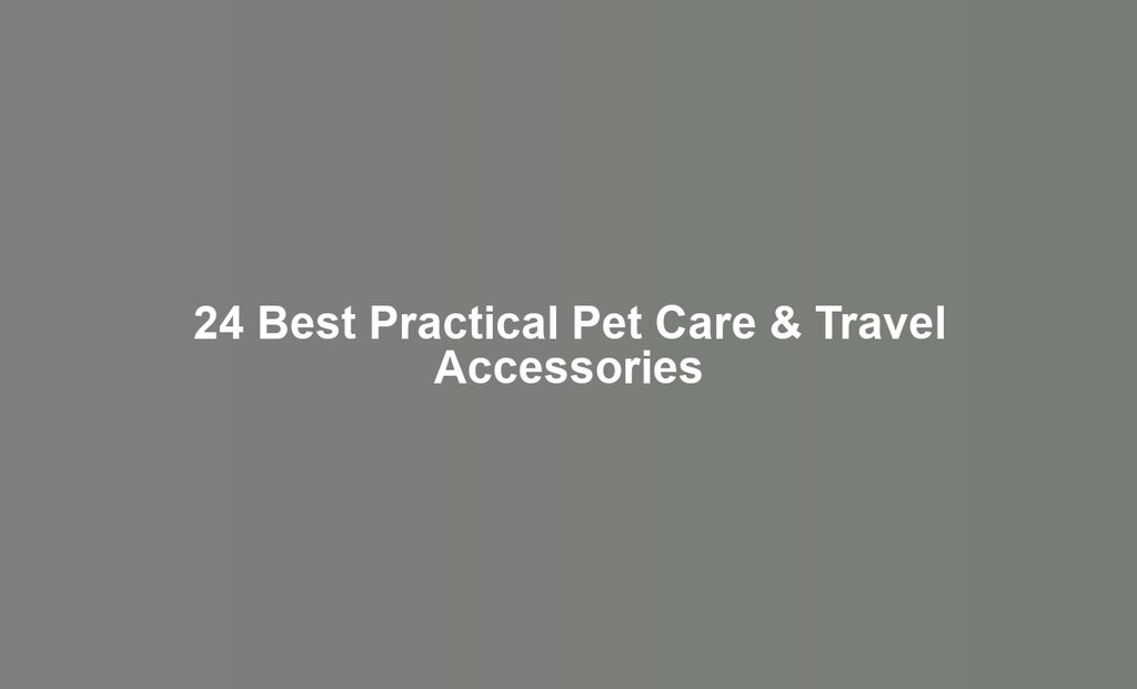 24 Best Practical Pet Care & Travel Accessories