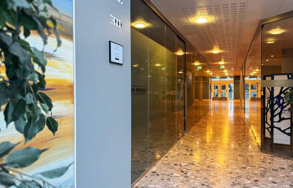 The lobby at Hotel Selfoss