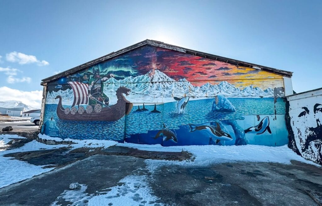 Hellisandur's Viking Mural