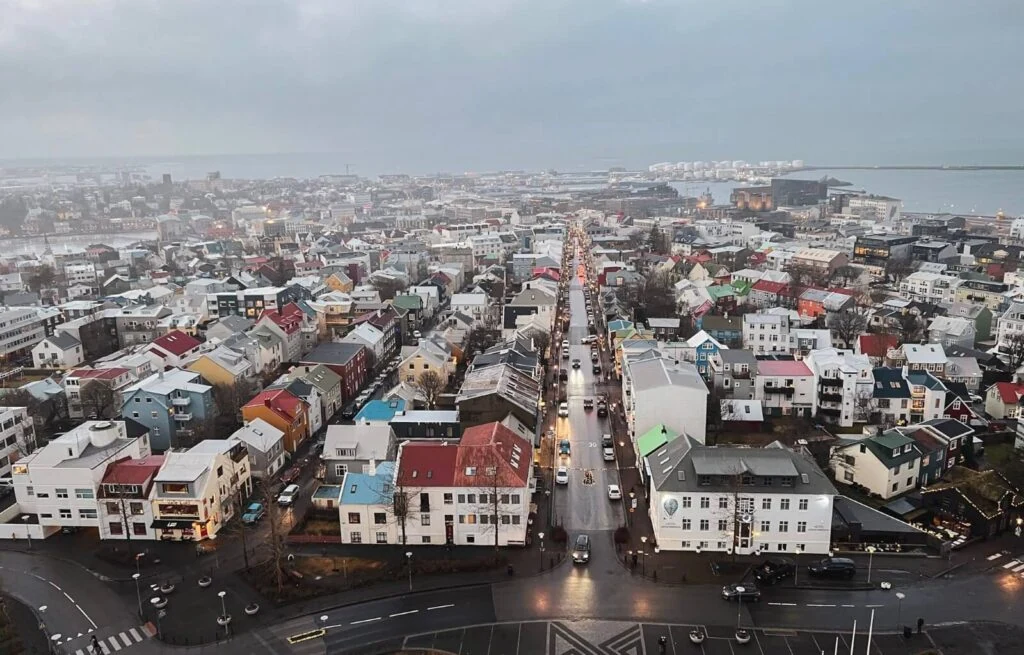 Views from the top of Hallgrímskirkja Church