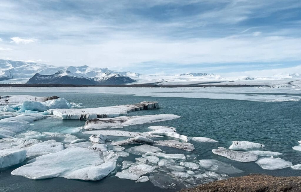 The beautiful Jokulsarlon Glacier Lagoon