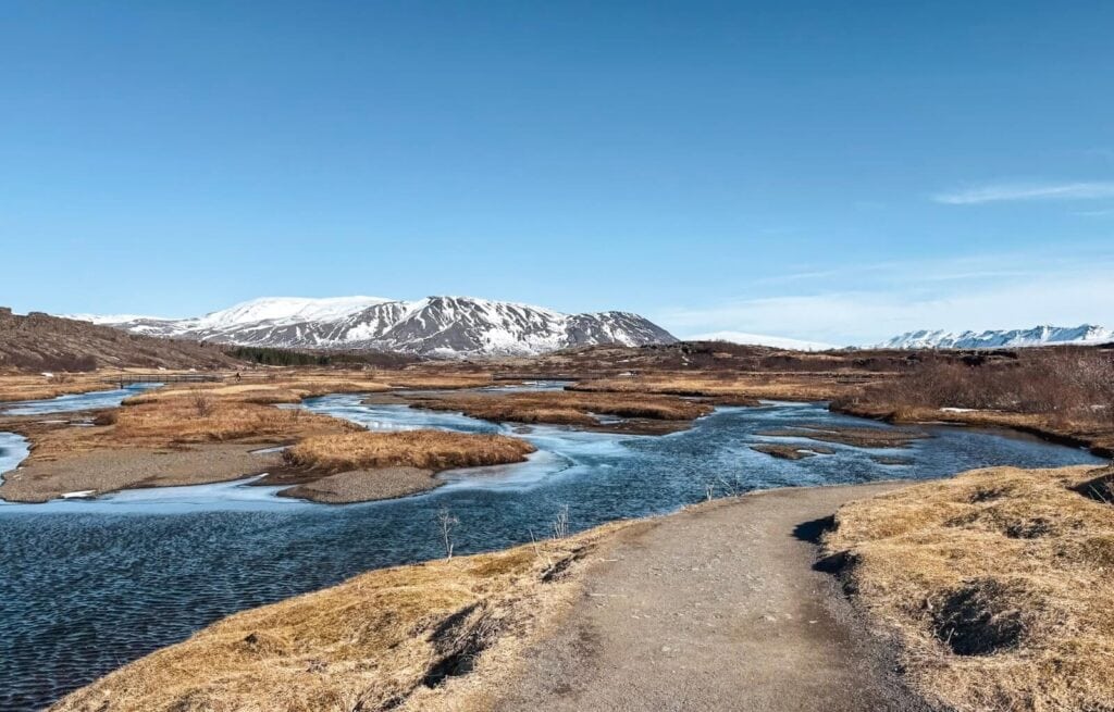 Beautiful views in Thingvellir National park, near the best Golden Circle Hotels in Iceland