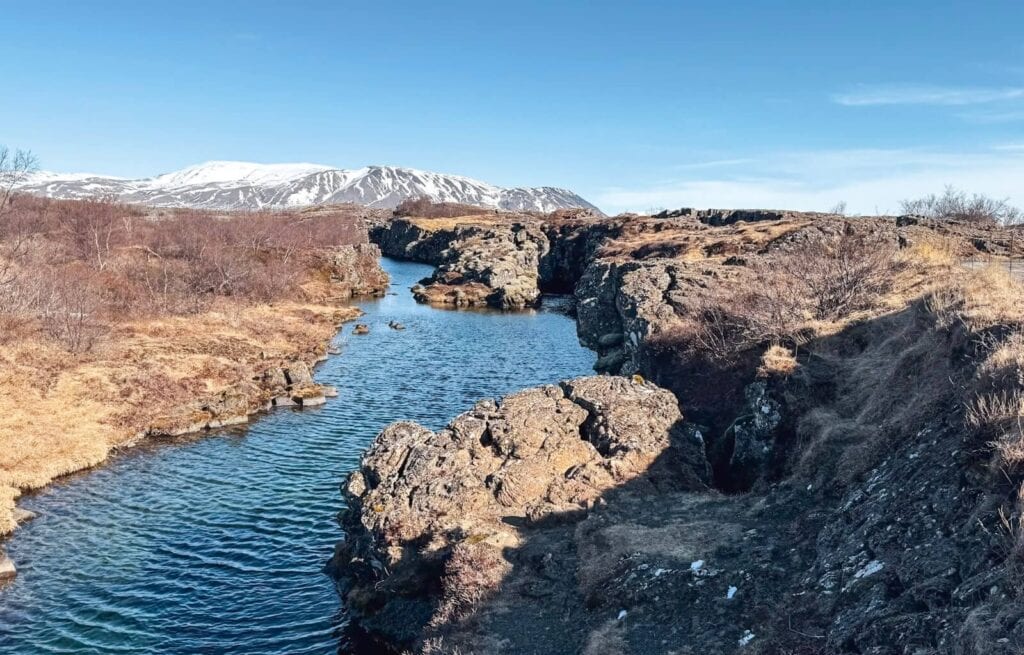 The clear waters of the Silfra Fissure