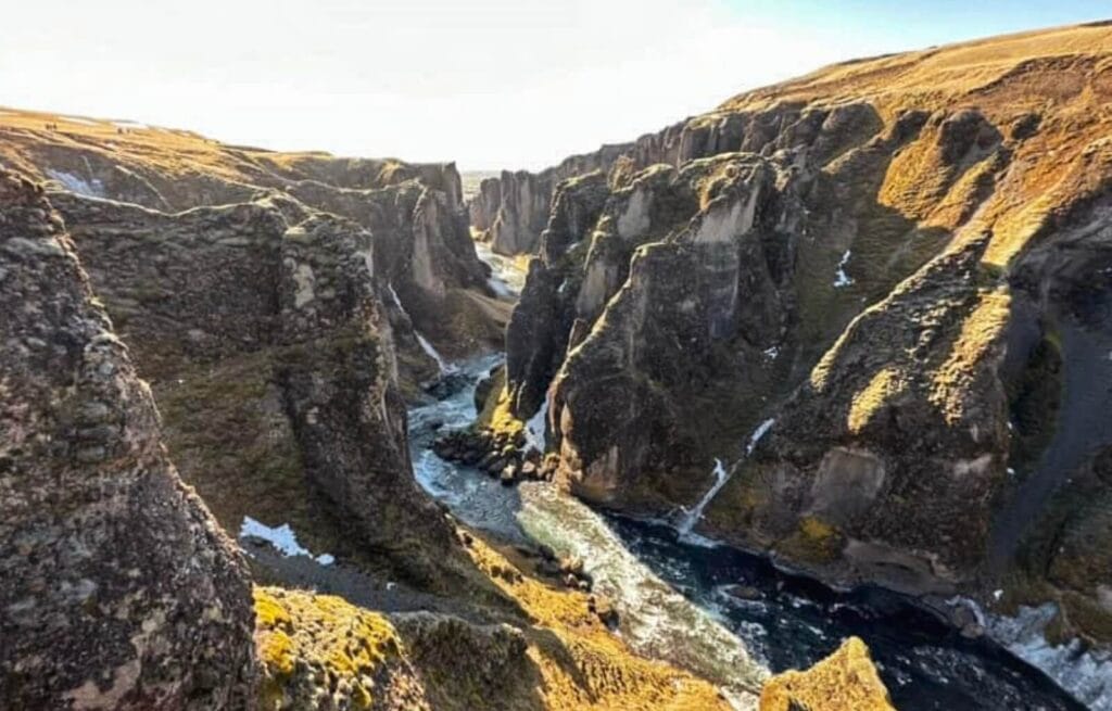 Fjaðrárgljúfur Canyon in Iceland