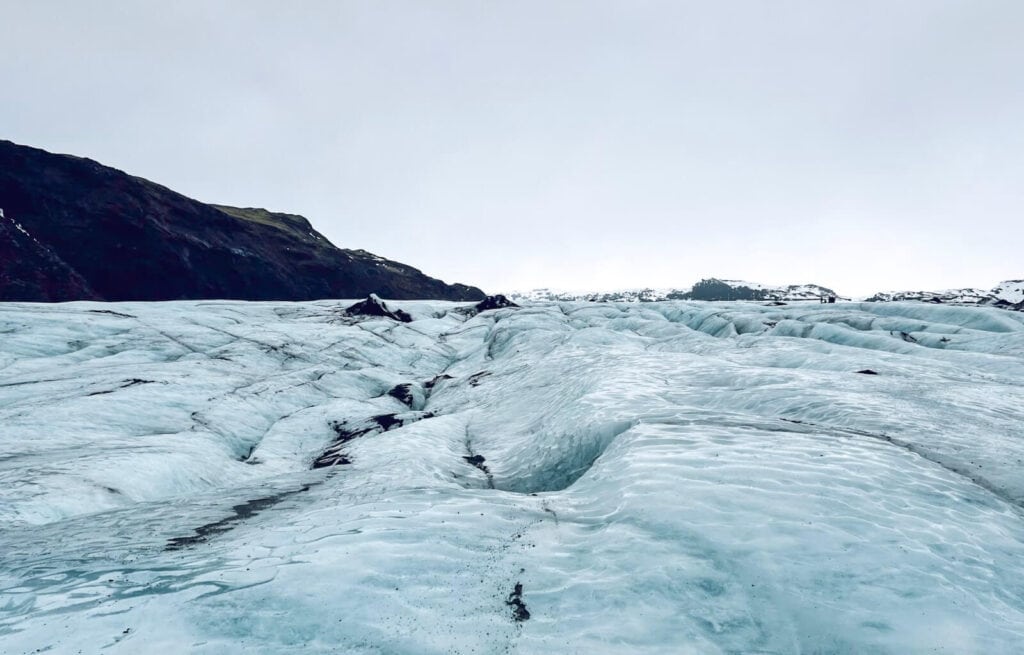 The views over the glacier