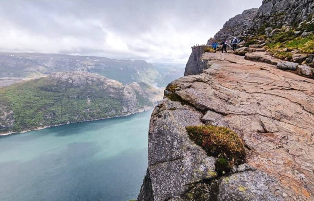 The exposed section towards the end of the hike