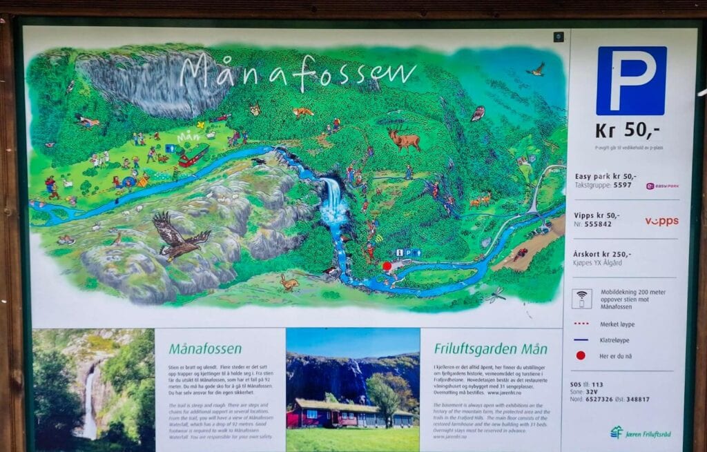 The trail map that's in the car park 
