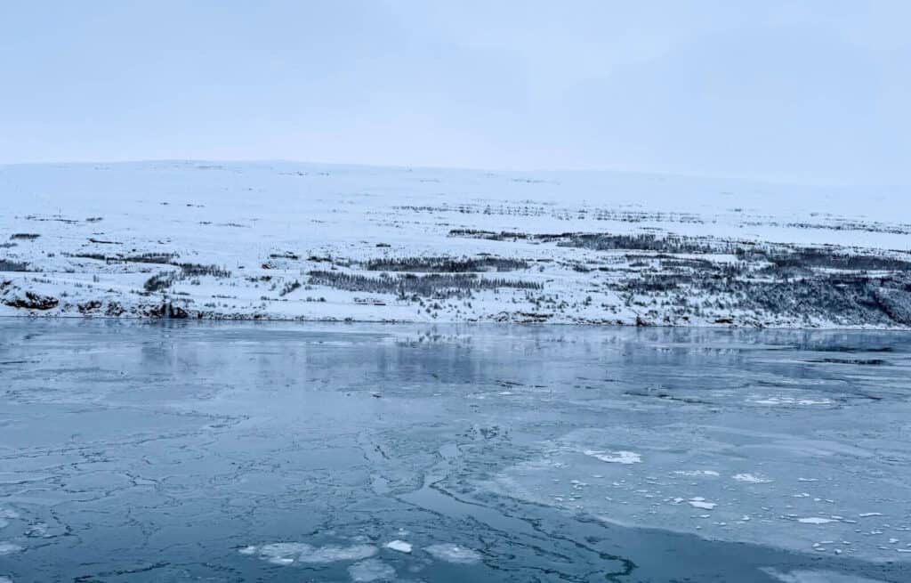 Views over the fjord in Akureyri