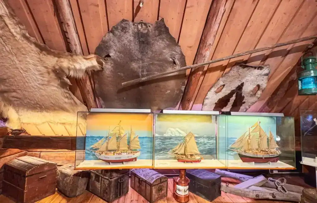 inside the Polar Museum in Tromso