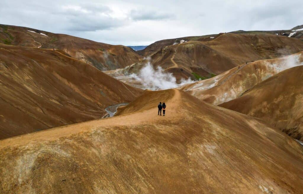 The stunning scenery in the highlands of Iceland