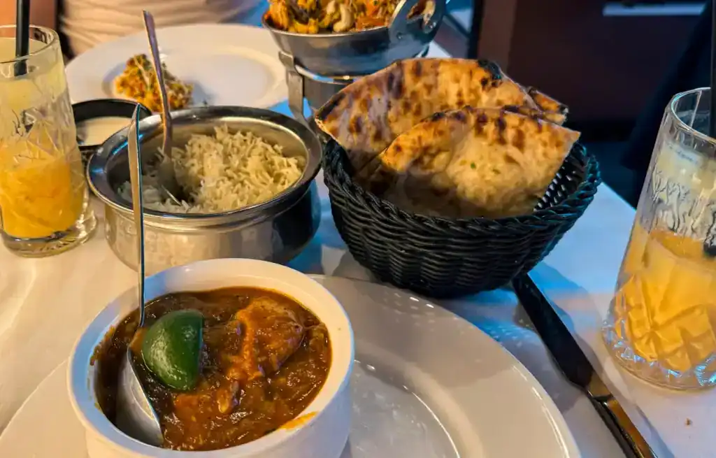 Our delicious dinner at Varanasi in Bergen