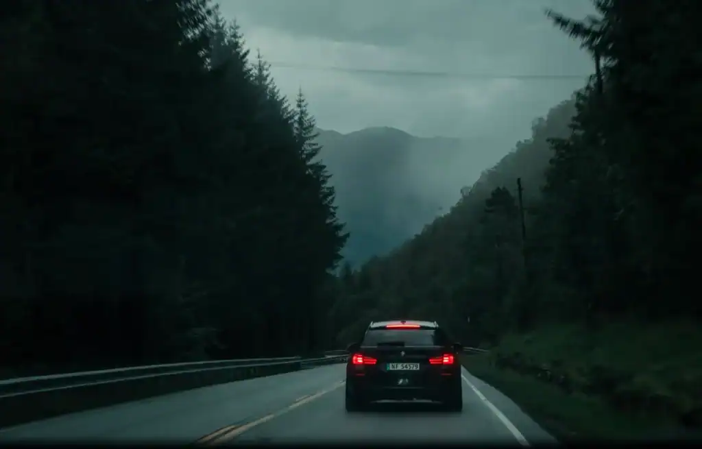 Moody drives around Norway