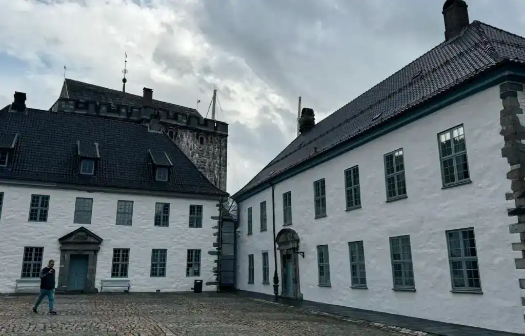 The courtyard in Bergenhus Fortress