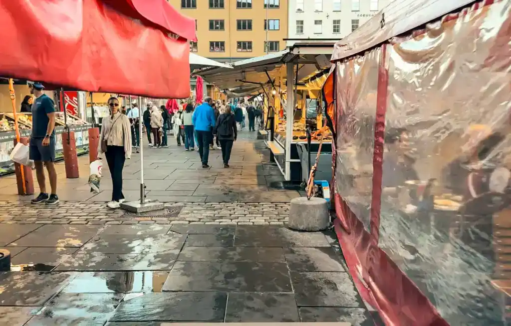 Bergens's lively fish market