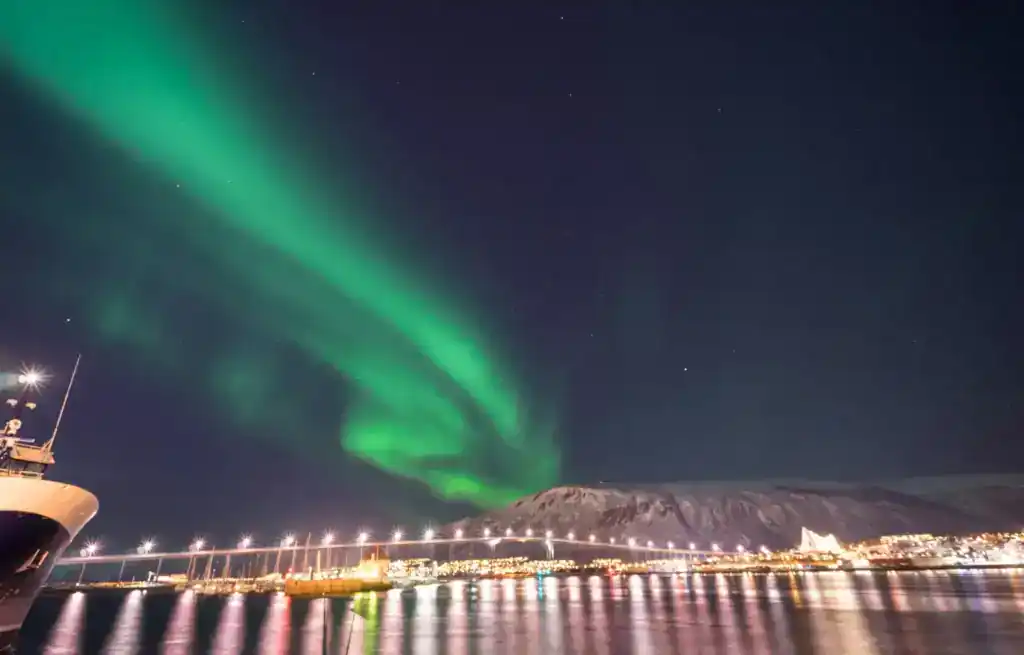 The Northern Lights dancing over Tromso