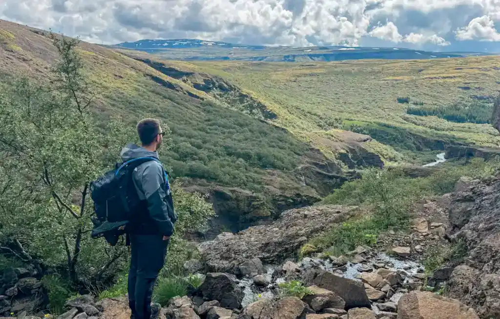 Views on the way down from the top of the hike